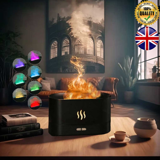 Enchanting LED Flame Diffuser Aromatherapy